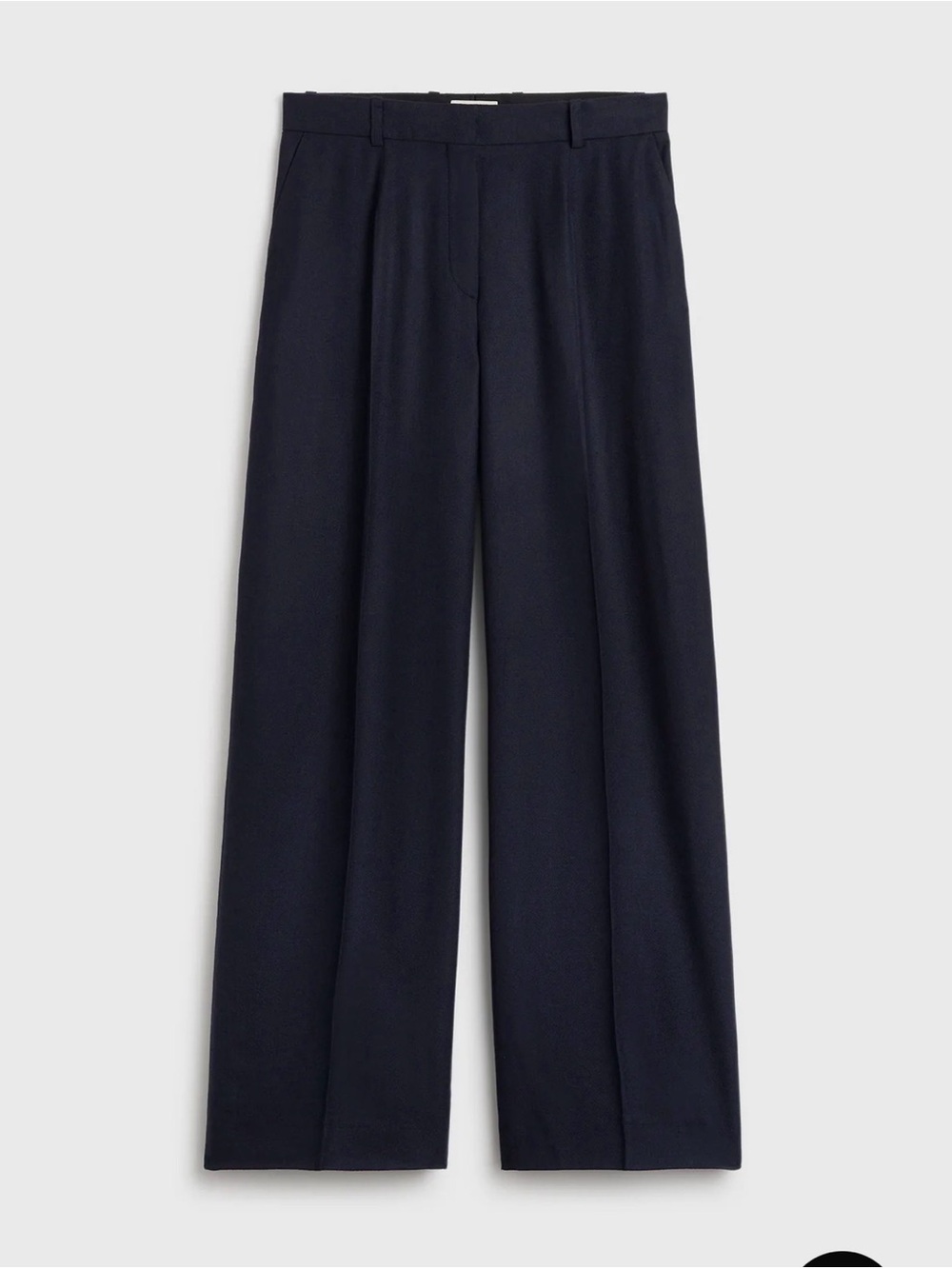 Toteme Wide flannel trousers navy NWT - Picture 5 of 13